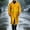 Yellow, variant on Raincoat for Men with Hood Long Waterproof Heavy Duty Rain Jacket with Reflective Strip Windproof Trench Coat for Work Fishing Hiking Outdoor Emergency Gear