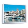 thumbnail image 2 of Designart "Alicante Spain Harbor Boats" Boat Floater Framed Wall Art Prints, 2 of 5
