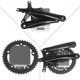 thumbnail image 2 of Bike Crankset 130BCD 44T 170MM Road Bicycle Crank Set Crank Arms Bottom Bracket Bicycle Part Chainri, 2 of 5
