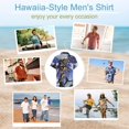 thumbnail image 6 of Mobile Suit Gundam Mens Hawaiian Shirt Loose Fit Shirts - Short Sleeve And Button Down Hawaiian Shirt for Men with Pocket, 6 of 7