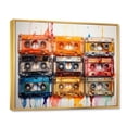 thumbnail image 2 of Designart "Cassette Tapes euphony In" Music Floater Framed Canvas Print, 2 of 7