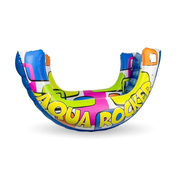 Poolmaster Aqua Rocker Gonflable pour Piscine, Jouet d'Extérieur à Chevaucher pour Garçons, Filles et Adultes de 8 Ans et Plus, Bouée Gonflable et Chaise Longue