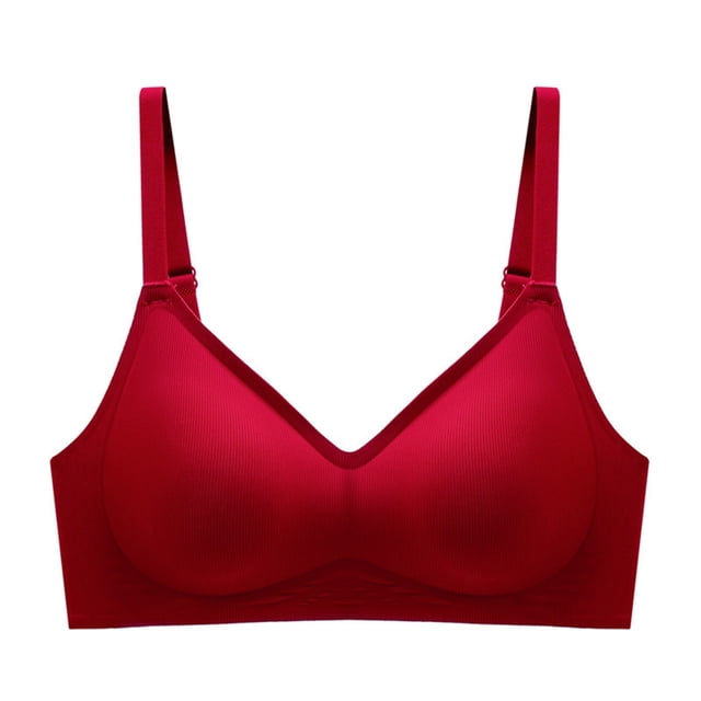 Brasier Sujetador sin Costuras para Mujer con Pequeño Push up y Soporte Suave Secundario sin Aros Extra Grande