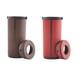 thumbnail image 1 of Accesorios para el interior del coche para tuberías en 2 cajas de pañuelos cilíndricas marrón y rojo, 1 of 9