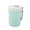 Green, variant on BPPEG 10oz Double Wall Insulated Desk Mug with Lid and Handle, Reusable Plastic, Spill-Proof, Microwave & Dishwasher Safe, Wide Mouth, Cup Holder Friendly (Pink)