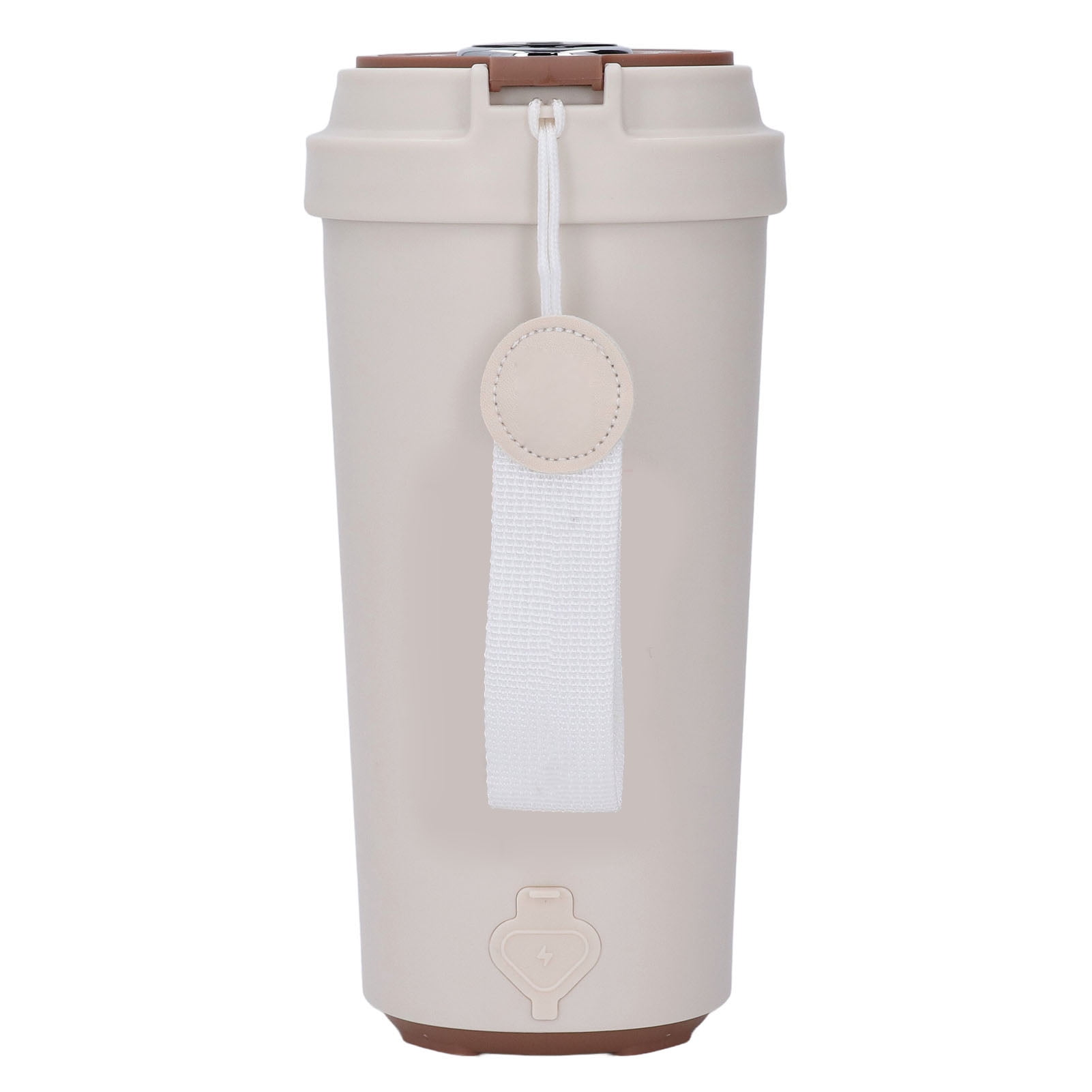 Riousery Portable Electric Kettle 500ml / 16.9 oz Stainless Steel 300W Travel Mini Hot Water Insulated Bottle for Tea Coffee Milk, Automatic Shut-Off, Silver