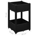 thumbnail image 4 of vidaXL Raised Bed 40x40x71 cm Polypropylene, 4 of 4