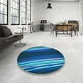 thumbnail image 4 of Ahgly Company Machine Washable Indoor Rectangle Transitional Deep Sky Blue Area Rugs, 2' x 3', 4 of 7