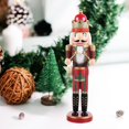 thumbnail image 3 of HLONK Nutcracker Soldier Lovely Wood Nutcrackers Christmas Gift Decor Statue Xmas Tabletop, 3 of 6