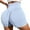 Light Blue, variant on Women Yoga Workout Shorts Push Up Sports Soft Tummy Control Workout Athletic Gym Bottoms Orange M