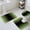 Green, variant on Brown Black Ombre Bath Mat 3 Piece Bathroom Rug Set, Modern Gradient Abstract Art Non Slip Bath Rug Contour Mat and Toilet Lid Cover, Absorbent Shower Mats Soft Bath Rugs and Mats Sets