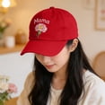 thumbnail image 5 of Roiihwy Basketball Mom Hat for Women Grandma, Red, 21.7"-23.6", Adjustable Cotton Mama Mother's Day Gifts Baseball Cap, 5 of 6