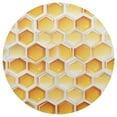 thumbnail image 3 of Ryvnso Honey Round Plate Mats Dining Table Placemat Set of 4 for Holiday Decoration, 3 of 7