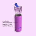 thumbnail image 6 of Bubba Water Bottle, 18 Oz, Stainless Steel, Vacuum Insulated Leakproof, DualSip 2-Way Lid, Moodbooster, 6 of 10