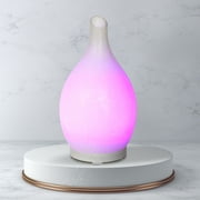 Aromar 100 mL Rotating Glass Amphora Design Ultrasonic Aroma Oil Diffuser (White)