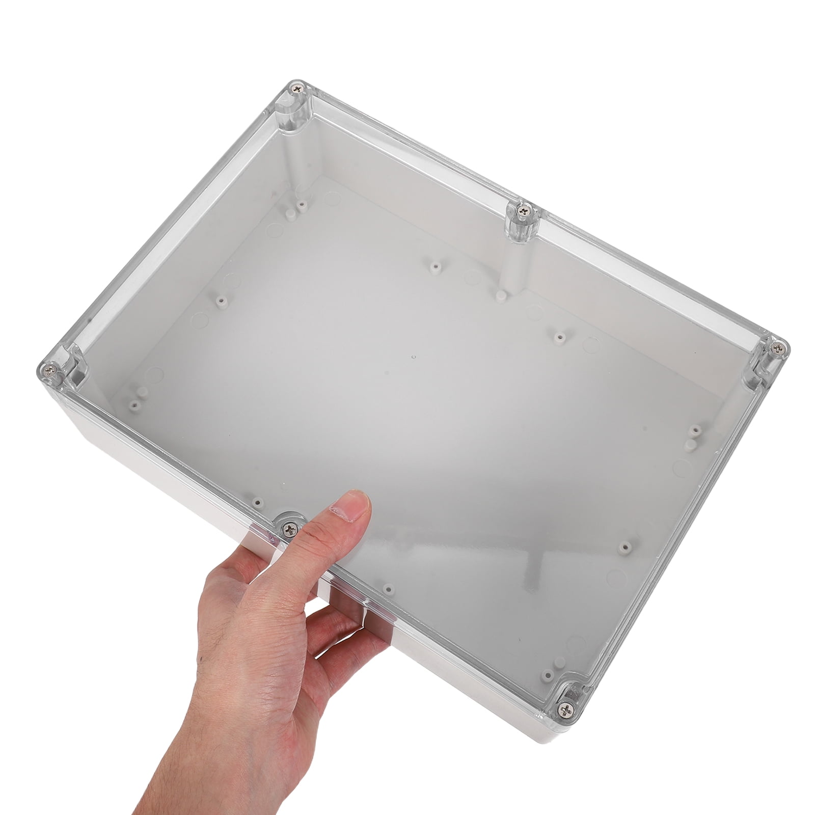 ETHZZLE 1Set Transparent Cover Outdoor Electrical Junction Box Plastic Weatherproof Enclosure