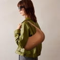 thumbnail image 4 of Bolso de hombro Keyli Polene Bolsos a la moda de cuero vegano marrón, 4 of 6