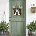 thumbnail image 5 of HYmarket Surname Front Door Wreath - 26 Letter Farmhouse with Eucalyptus Bow-knot, Front Door Welcome Sign, Household Supply, 5 of 8