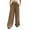 1Pack:Khaki, variant on TANBOM Wide Leg Wrinkle Texture Rayon Women's Casual Pants Black (Women's S)