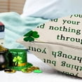 thumbnail image 3 of Happy St. Patrick''s Day Quote Irish Blessing Pillow Covers 12x20 Inch Green Clover Throw Pillow Case Cushion Cover Decoration for Sofa Couch, 3 of 6