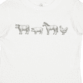 thumbnail image 4 of Inktastic Farm Animal Illustration Art Cow Pig Horse Chicken Boys or Girls Toddler T-Shirt, 4 of 5