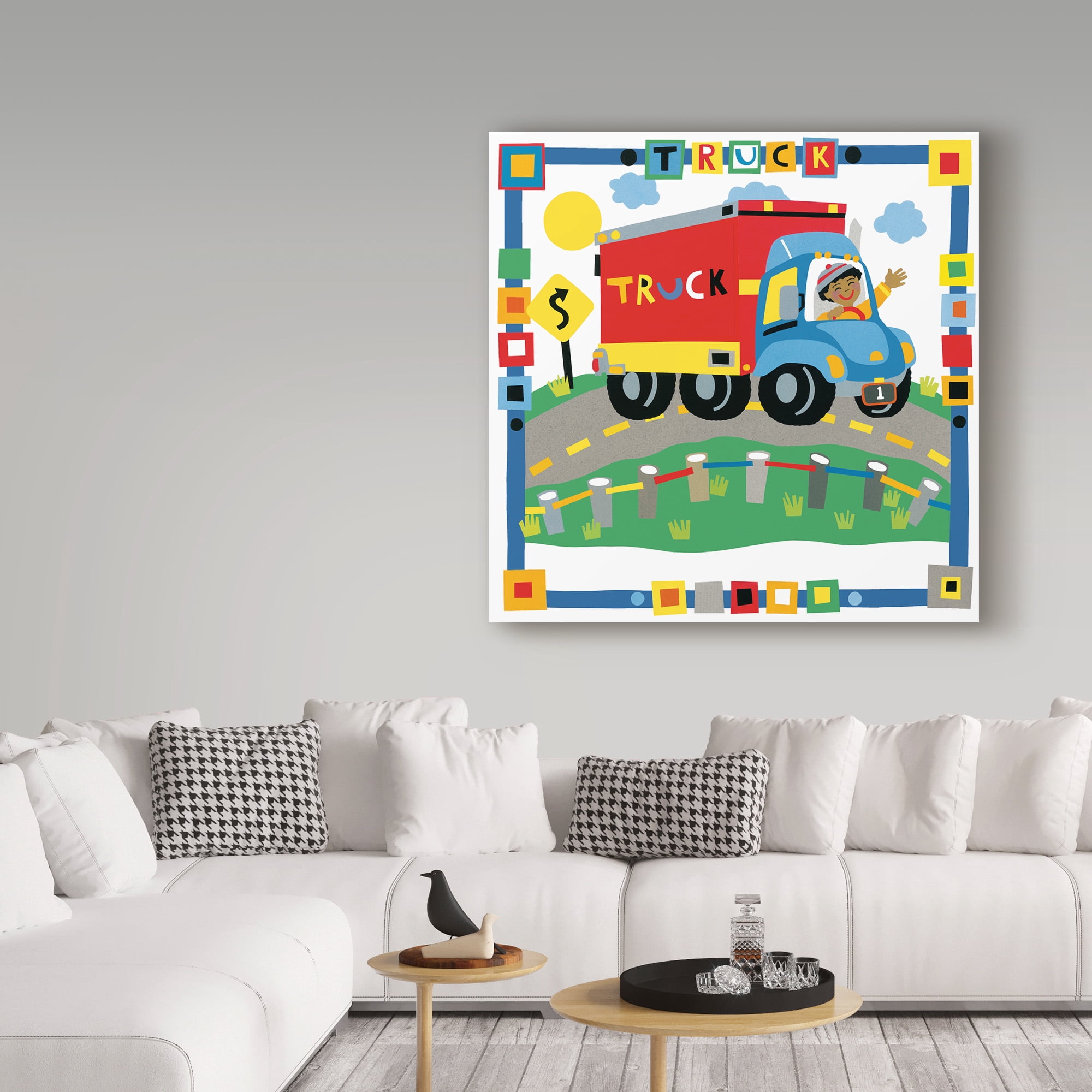 Trademark Fine Art 'Childrens Truck' Canvas Art by Cheryl Piperberg