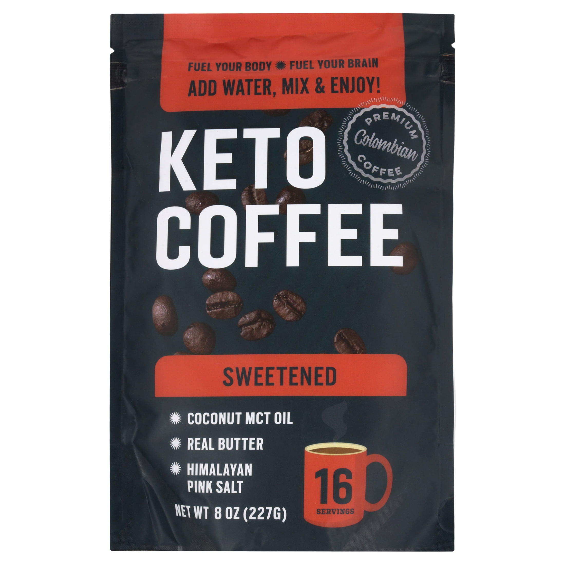 360 Nutrition Sweetened Keto Instant Coffee 8oz Bag