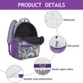 thumbnail image 4 of Mandala Inspired Paisley Backpack - Ergonomic Waterproof Bookbag for Teens with Side Bottle Pocket, 4 of 6