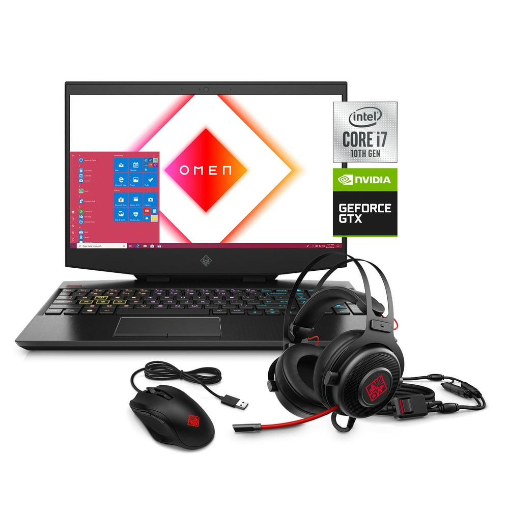 Omen by HP 15 FHD Gaming Laptop, Intel Core i710750H, NVIDIA GeForce