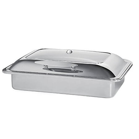 - ProstoWare PWI-605, 8-Quart Induction Full Size Chafing Dish with Glass Top, Drop-In for Catering
