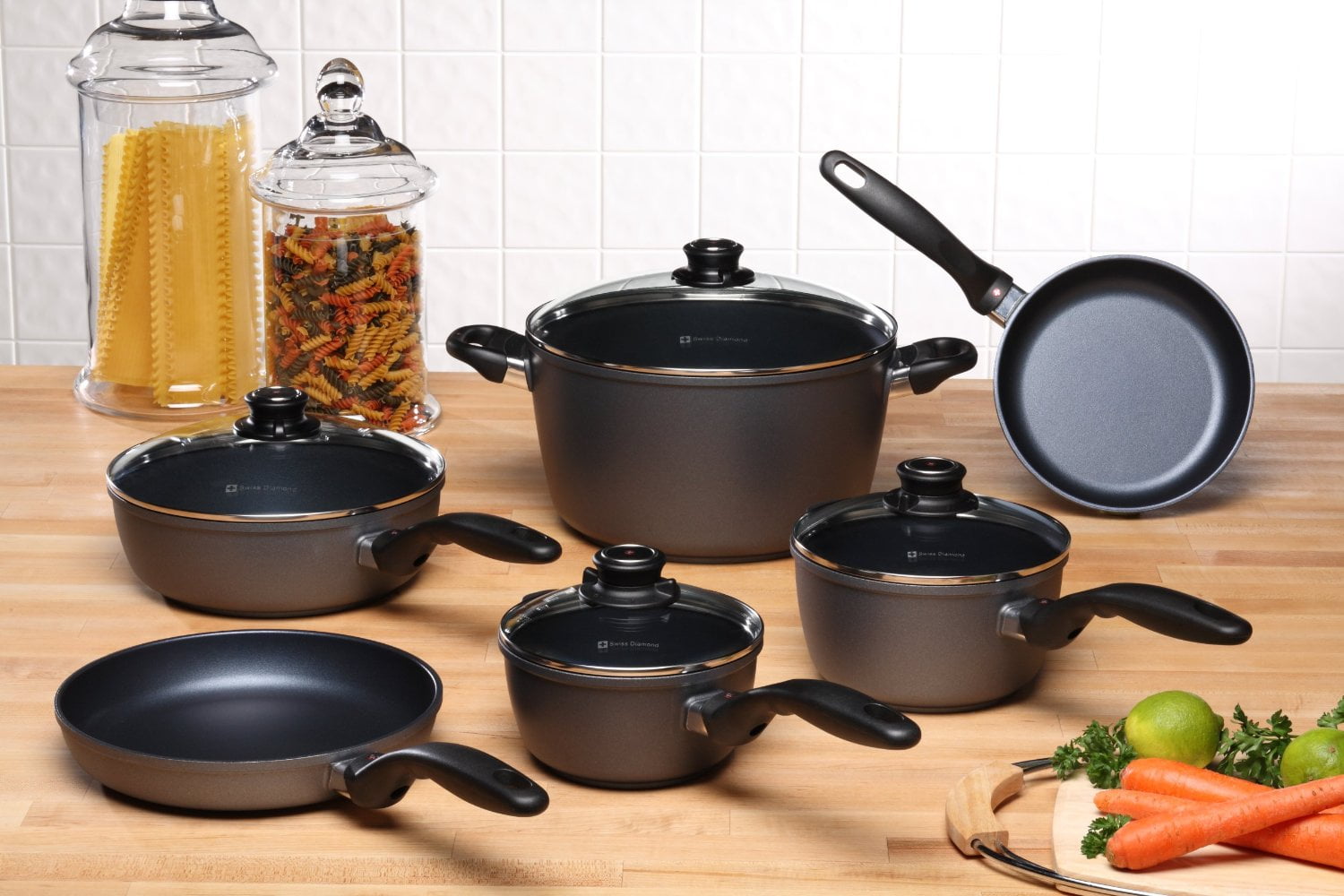 Swiss Diamond Hd 10 Piece Cookware Set Walmart Com