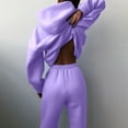 thumbnail image 4 of Lovzfmll Women's 2024 Fall 2 Piece Outfits Sweatsuits Piece Hoodie Long Sleeve Sweatshirt and Casual Long Pants Tracksuit Sets, 4 of 6