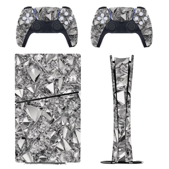 Diamonds Console Skin Bundle for PS5 Pro Slim Disc & Digital / PS4 – Full Wrap Dual Controller Flair