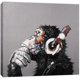 thumbnail image 1 of Modern Pop Art Decor - Thinking Monkey with Headphones Canvas Print Home Decor Wall Art, Frameless, (50 X 50 Cm), 20x20, 1 of 5