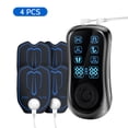 thumbnail image 1 of MasaJeador eléctrico EMS de doble pulso para Fisioterapia, instrumento de masaJe corporal Tens, 6 modos, 19 engranaJes, dispositivo meridiano Digital para el cuidado de la salud, 1 of 4
