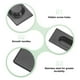 thumbnail image 2 of Uxcell 1-Pack Tiradores Empotrados, 4.72 Pulgadas Círculo Interno 304 Acero Inoxidable Tiradores de Puerta de Closet Corrediza [Negro], 2 of 6
