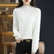 thumbnail image 1 of Suéter de cachemira de otoño e invierno para mujer, suéter corto de cuello alto con base gruesa, suéter suelto de lana, 1 of 6