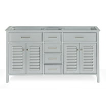 Ariel D061d-Bc Kensington 60" Double Free Standing Vanity Cabinet Only - Grey