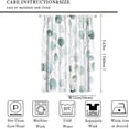 thumbnail image 2 of Eucalyptus Curtains Green Leaves Spring Botanical Blackout Print Rod Pocket Window Drapes for Bedroom Living Room 42x63in, 2 of 6