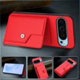 thumbnail image 3 of FOXDOCK Case for Google PIXEL 9 RFID-Blocking Card Holder - Stylish Button Closure Design, 3 of 4