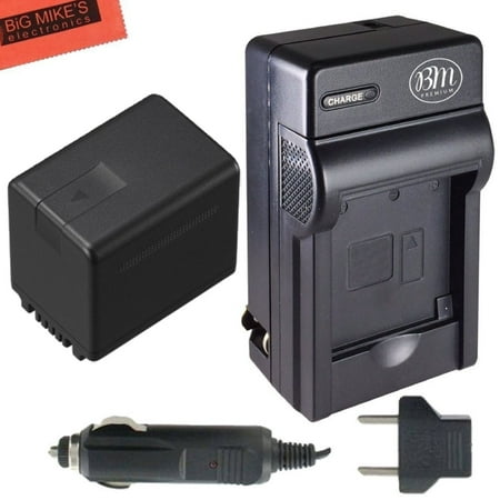Panasonic V10 VW-VBK360 Battery And battery Charger for Panasonic HC-V10 HC-V100 HC-V500 HC-V700 Camcorder ()