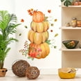 thumbnail image 2 of Pompotops Fall Maple Leaf Wall Sticker Pumpkin Wall Sticker Home Wallpaper Decorating Living Room Bedroom, 2 of 6