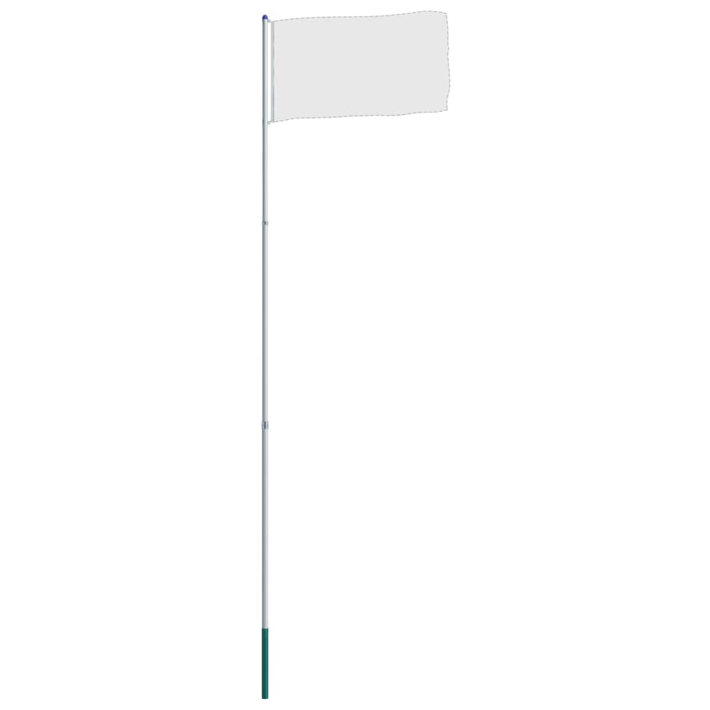 vidaXL Flagpole House Garden Flag Pole Yard Outdoor Flagpole Kit Aluminum