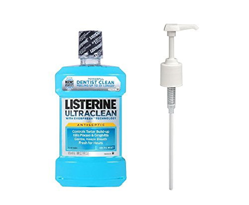 Listerine Bundle, Ultra Clean Antiseptic Mouthwash Artic Mint 1.5 Liter ...
