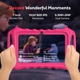 thumbnail image 7 of XGODY 7 inch Android Tablet for Kids,3GB+32GB Kids Tablet with $130 value of pre-installed IWAWA Education APP,Parental Control,Pink, 7 of 7