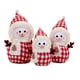thumbnail image 3 of 3 muñecos de peluche navideños, adornos familiares, decoración navideña, tela suave. muñeco de nieve ingles, 3 of 9