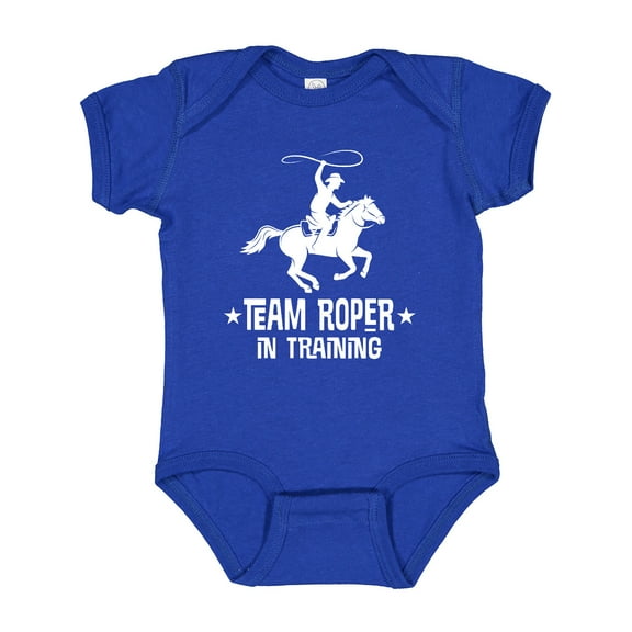 Inktastic Team Roper in Training Cowboy Boys Baby Bodysuit