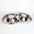 thumbnail image 2 of 2 tazones para perros de alimentación lenta de acero inoxidable, el tazón para destete para cachorros se puede usar para que varios cachorros coman agua y tazones para cachorros (30 * 3,2 cm) ER, 2 of 5