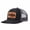 Black and gray, variant on DAD EST. 2026 Leather Patch Embroidered Color Block Trucker Hat Unisex Adjustable Cotton Breathable Fashion Cap for Travel Daily Wear