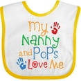 thumbnail image 3 of Inktastic Nanny and Pops Love Me Grandkids Boys or Girls Baby Bib, 3 of 4